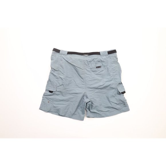Vintage 90s Streetwear Mens Small Faded Belted Lined Above Knee Cargo Shorts - Picture 9 of 12